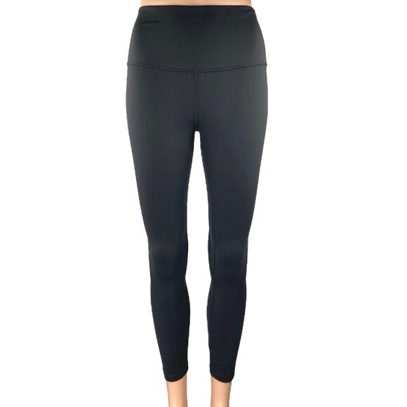 Quince Black Skinny Leg High Waist Activewear Workout Yoga Leggings Pants Size M - Picture 1 of 4